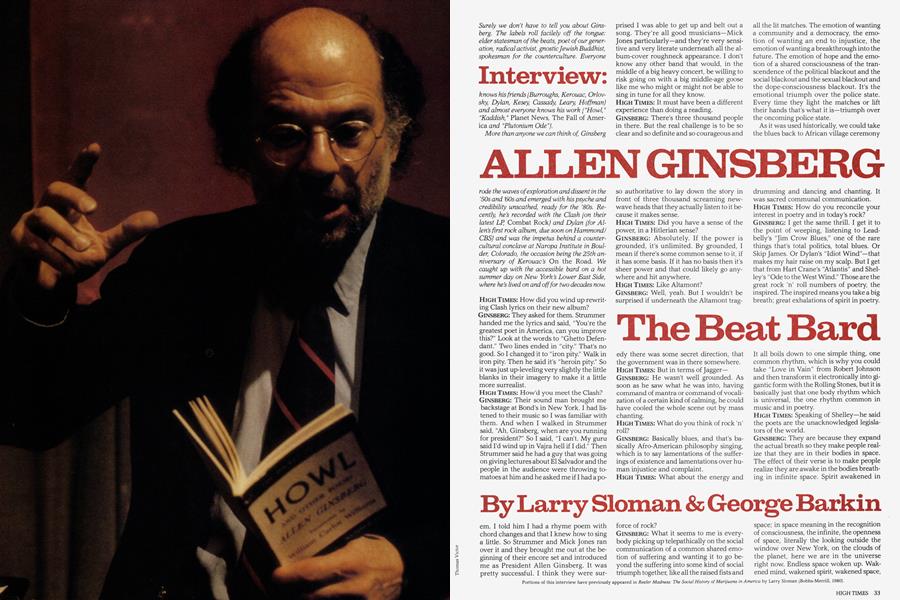 ALLEN GINSBERG