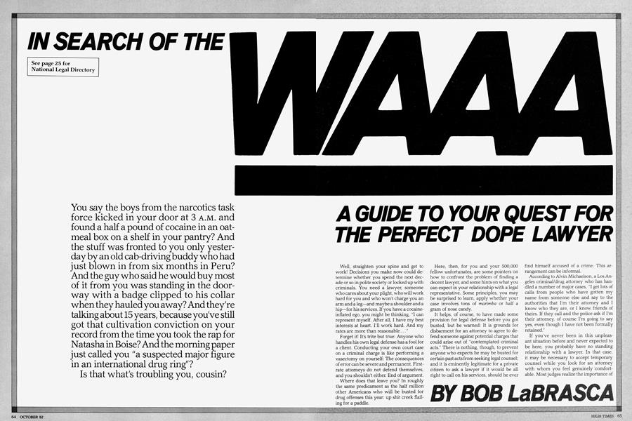 IN SEARCH OF THE WAAA