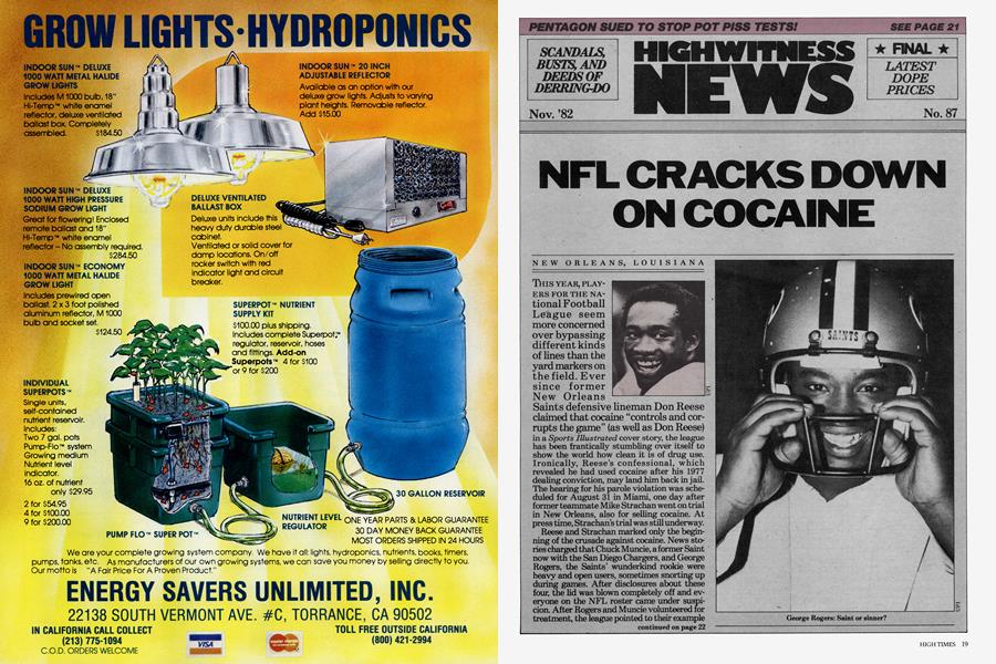 NFL CRACKS DOWN ON COCAINE