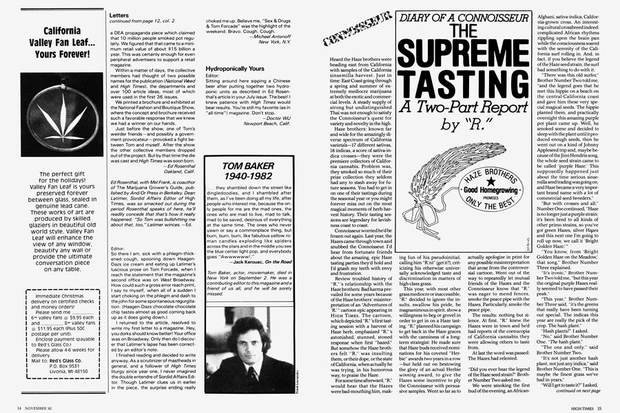 THE SUPREME TASTING