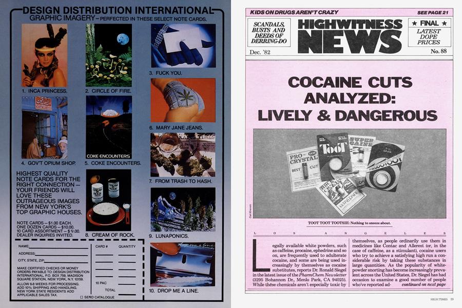 COCAINE CUTS ANALYZED: LIVELY & DANGEROUS