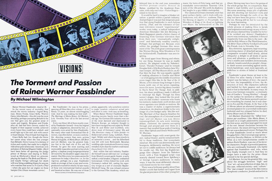 The Torment and Passion of Rainer Werner Fassbinder