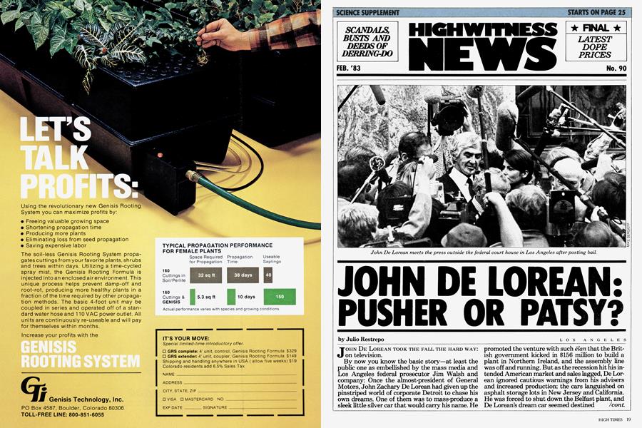 JOHN DE LOREAN: PUSHER OR PATSY?
