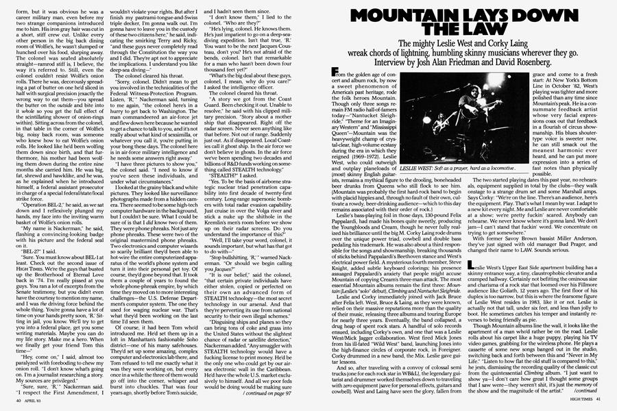 MOUNTAIN LAYS DOWN THE LAW