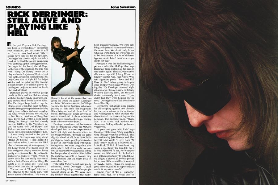 RICK DERRINGER: STILL ALIVE AND PLAYING LIKE HELL