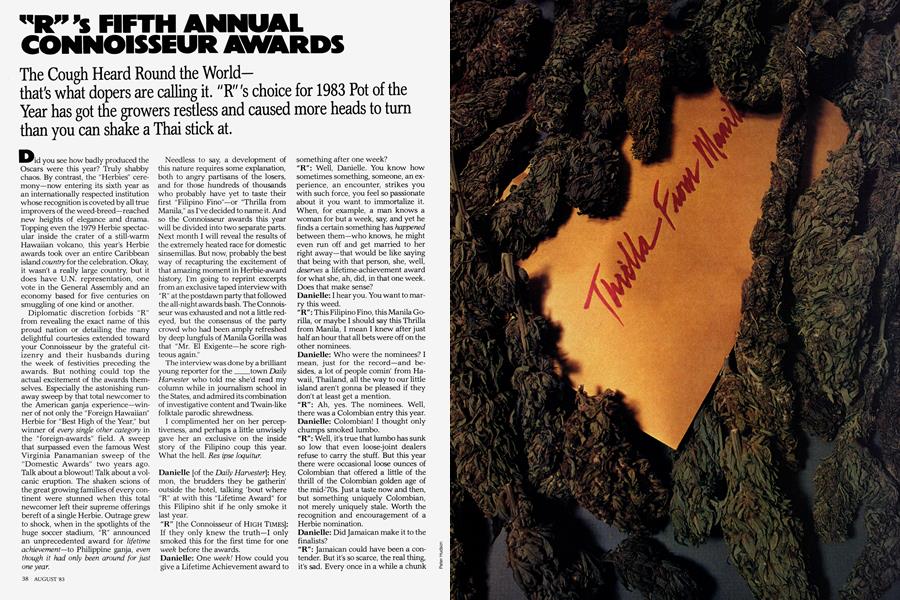 "R”'s FIFTH ANNUAL CONNOISSEUR AWARDS