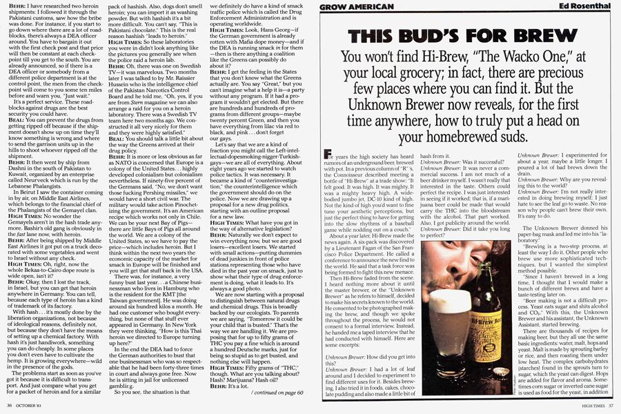 THIS BUD'S FOR BREW