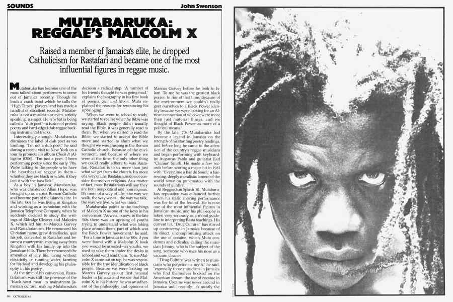 MUTABARUKA: REGGAE’S MALCOLM X