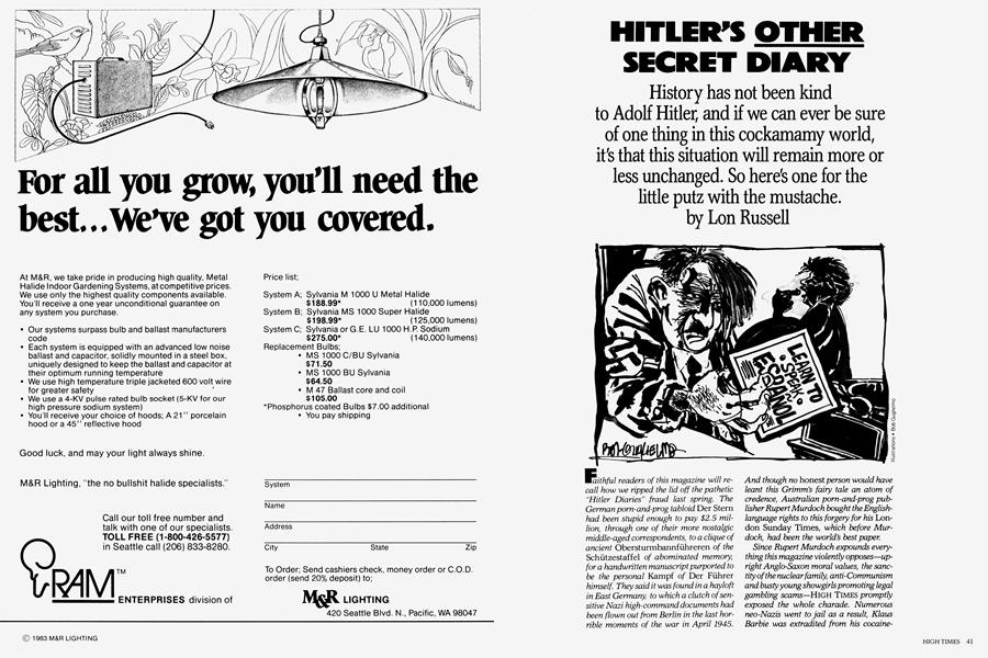 HITLER'S OTHER SECRET DIARY