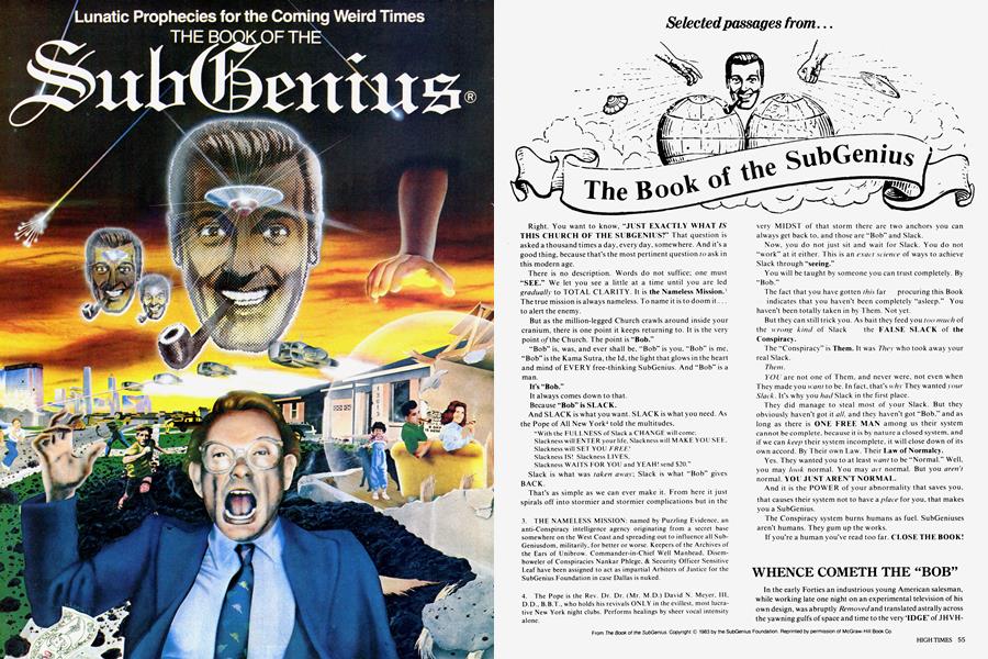 THE BOOK OF THE SUBGENIUS