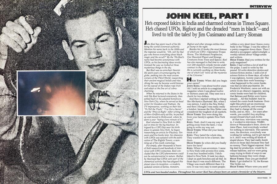 JOHN KEEL, PART I