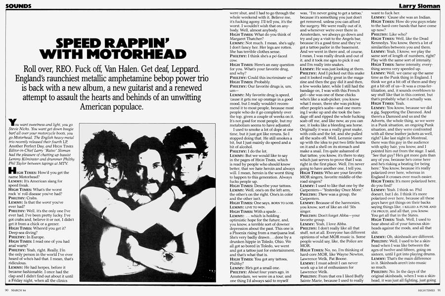 SPEED RAPPIN' WITH MOTORHEAD