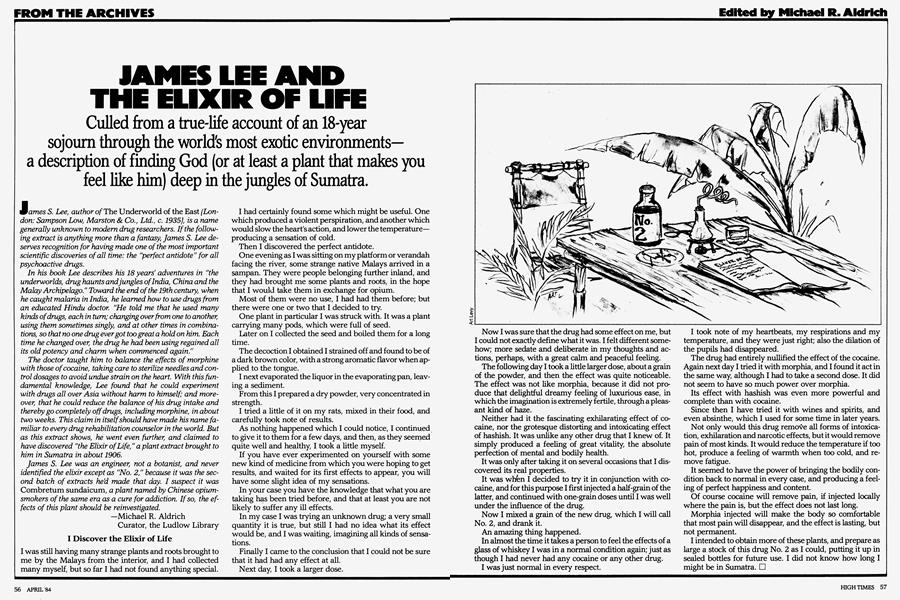 JAMES LEE AND THE ELIXIR OF LIFE