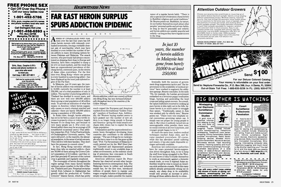 FAR EAST HEROIN SURPLUS SPURS ADDICTION EPIDEMIC