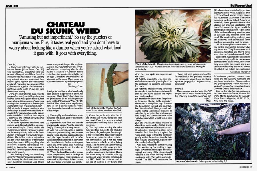 CHATEAU DU SKUNK WEED