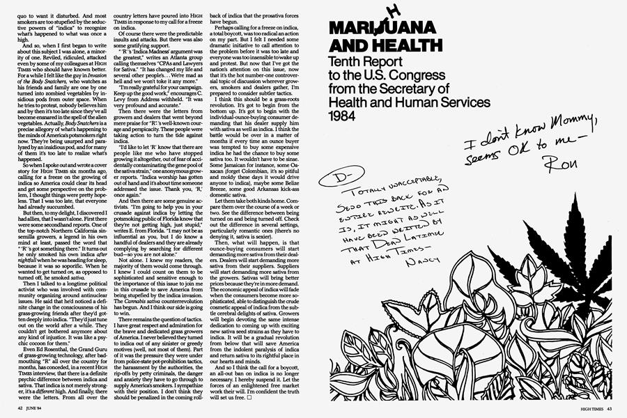 MARIHUANA AND HEALTH