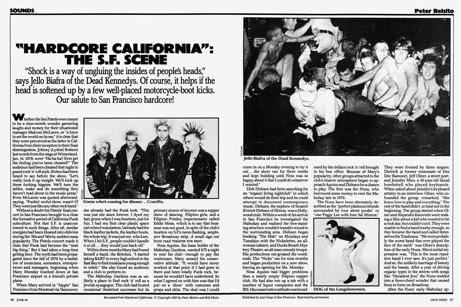 Hardcore California The Sf Scene High Times June 1984