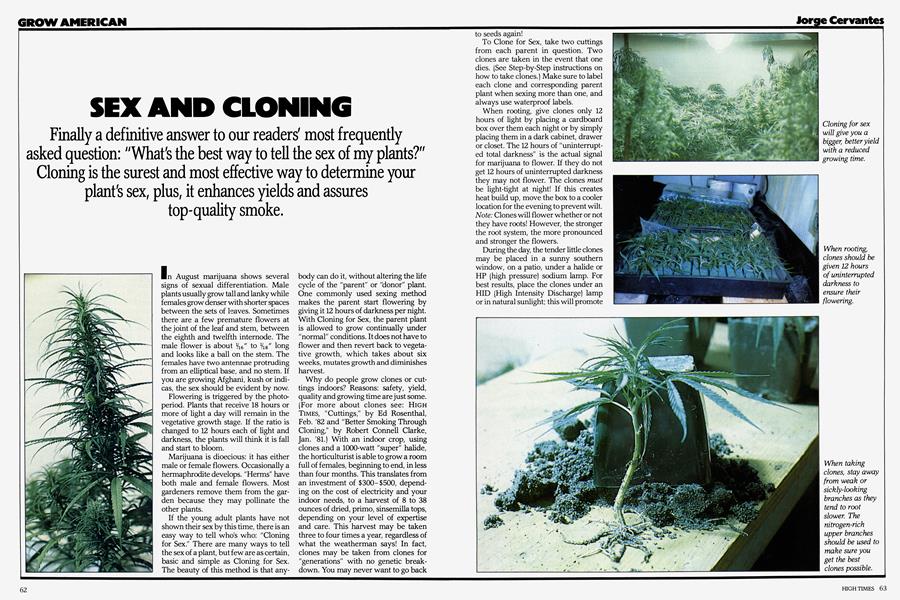 SEX AND CLONING