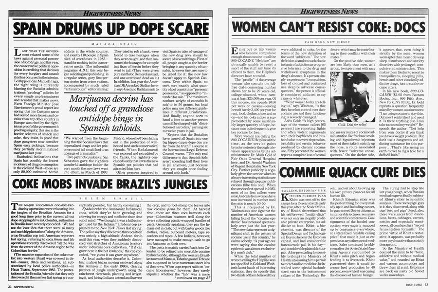 SPAIN DRUMS UP DOPE SCARE