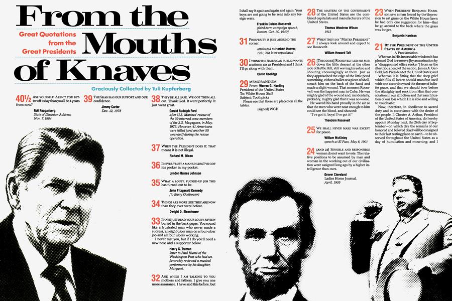 From the Mouths of Knaves