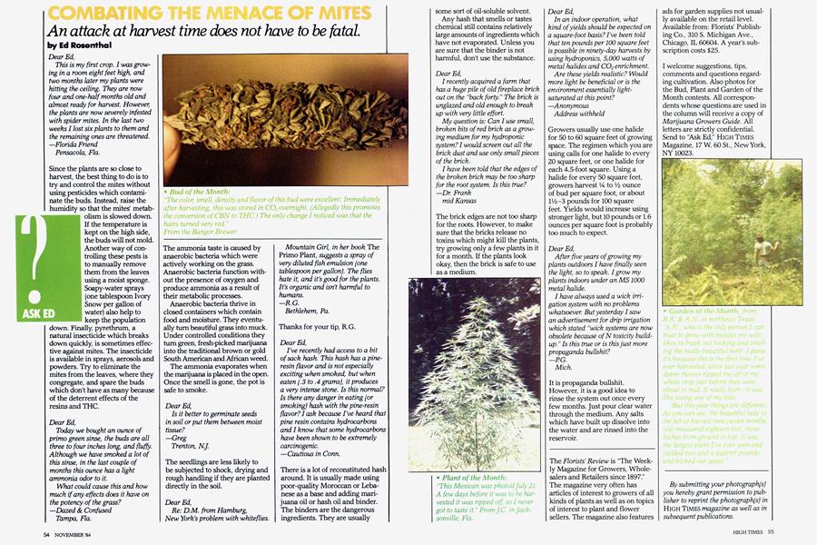 COMBATING THE MENACE OF MITES