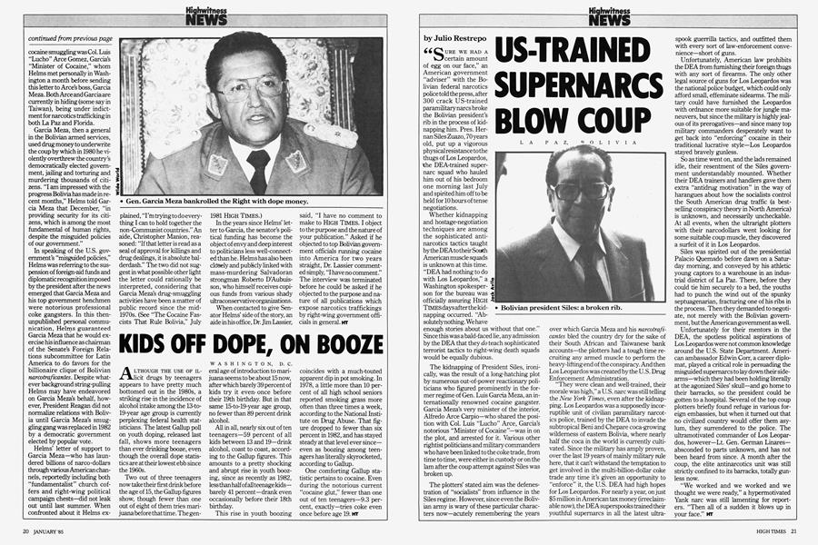 US-TRAINED SUPERNARCS BLOW COUP