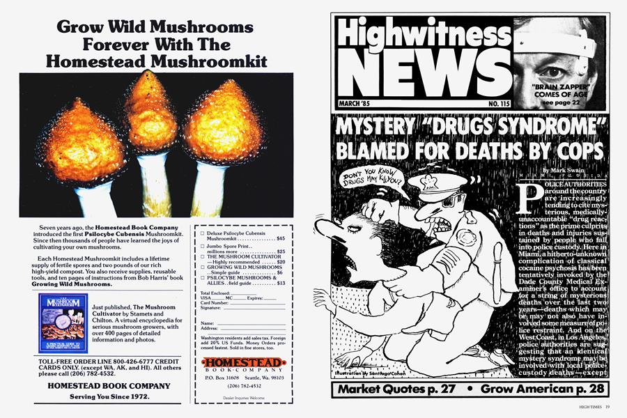 MYSTERY "DRUGS SYNDROME" BLAMED FOR DEATHS BY COPS