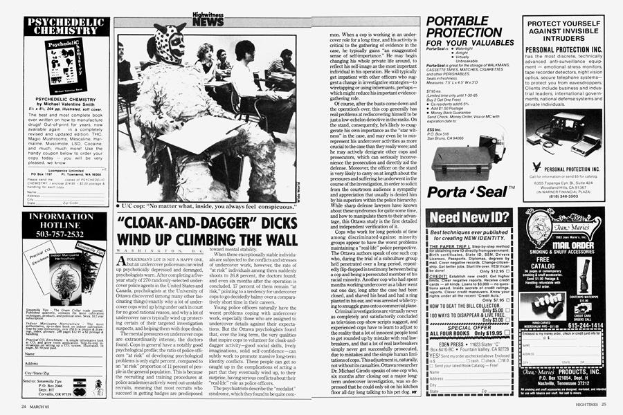 "CLOAK-AND-DAGGER" DICKS WIND UP CLIMBING THE WALL