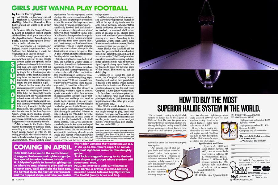 GIRLS JUST WANNA PLAY FOOTBALL