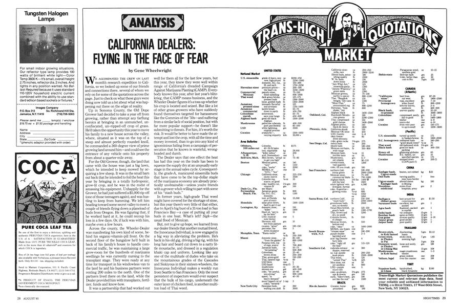 CALIFORNIA DEALERS: FLYING IN THE FACE OF FEAR