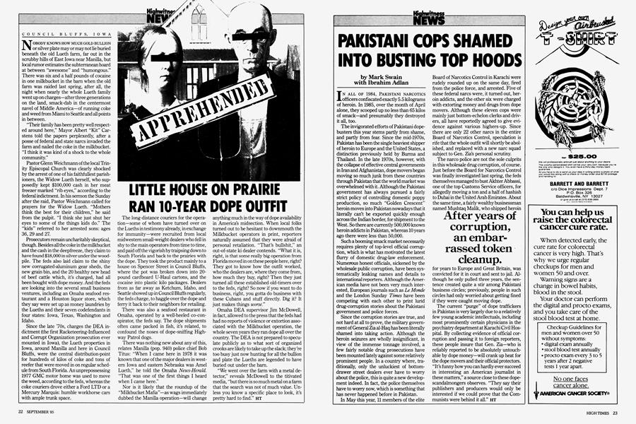 PAKISTANI COPS SHAMED INTO BUSTING TOP HOODS