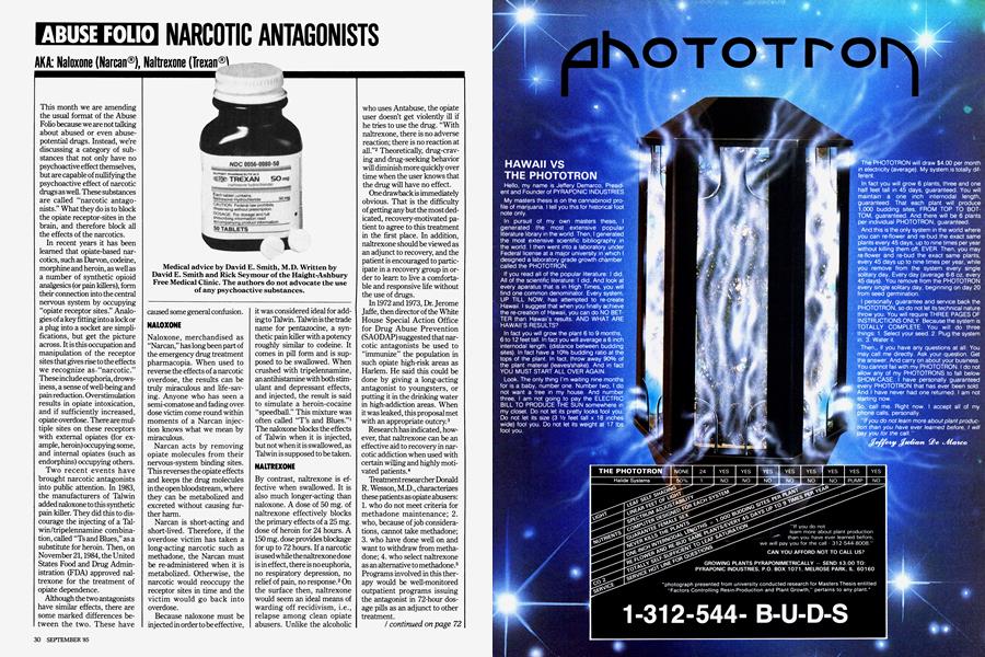 NARCOTIC ANTAGONISTS