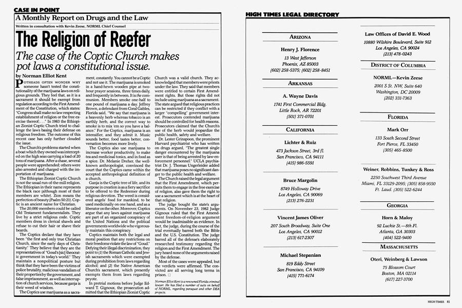 The Religion of Reefer
