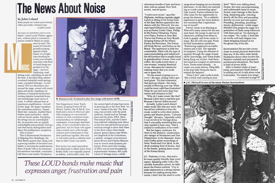 The News About Noise