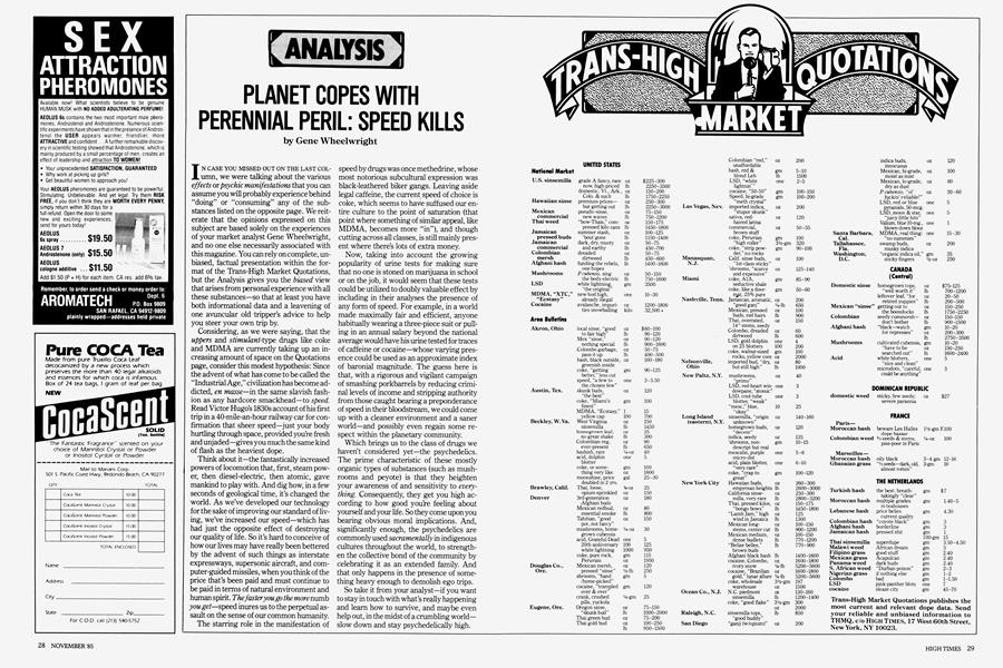 PLANET COPES WITH PERENNIAL PERIL: SPEED KILLS