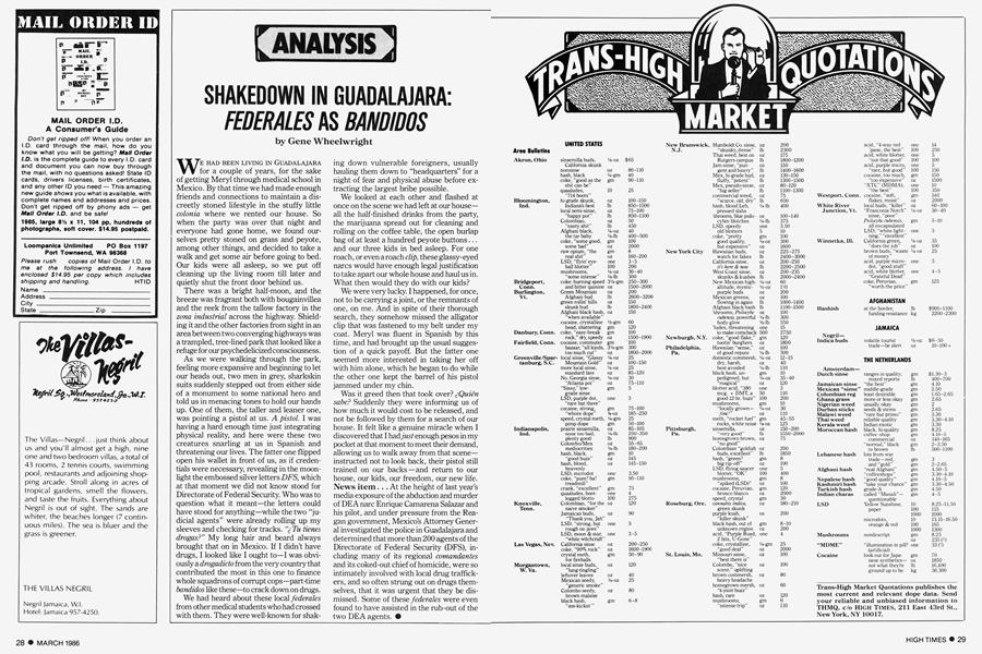 SHAKEDOWN IN GUADALAJARA: FEDERALES AS BANDIDOS