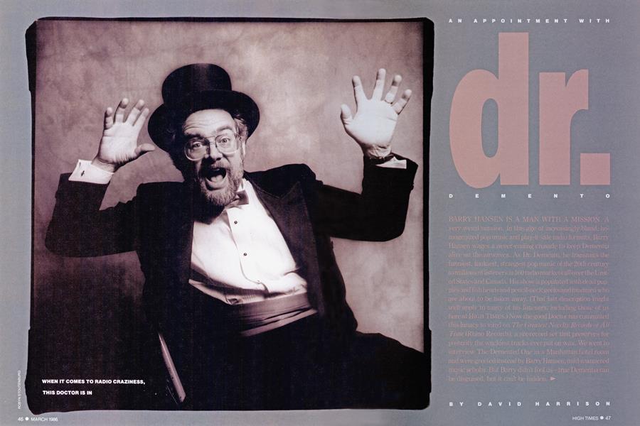 AN APPOINTMENT WITH dr. DEMENTO