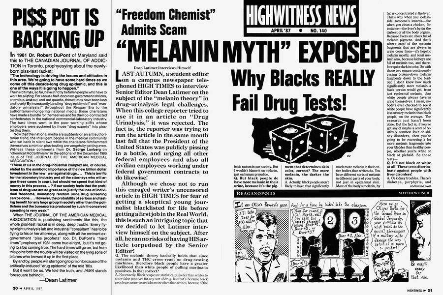 "Freedom Chemist" Admits Scam "Freedom Chemist" Admits Scam "MELANIN MYTH" EXPOSED Why Blacks REALLY Fail Drug Tests!