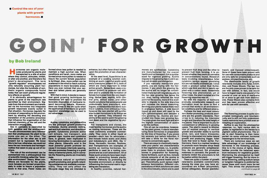 GOIN' FOR GROWTH