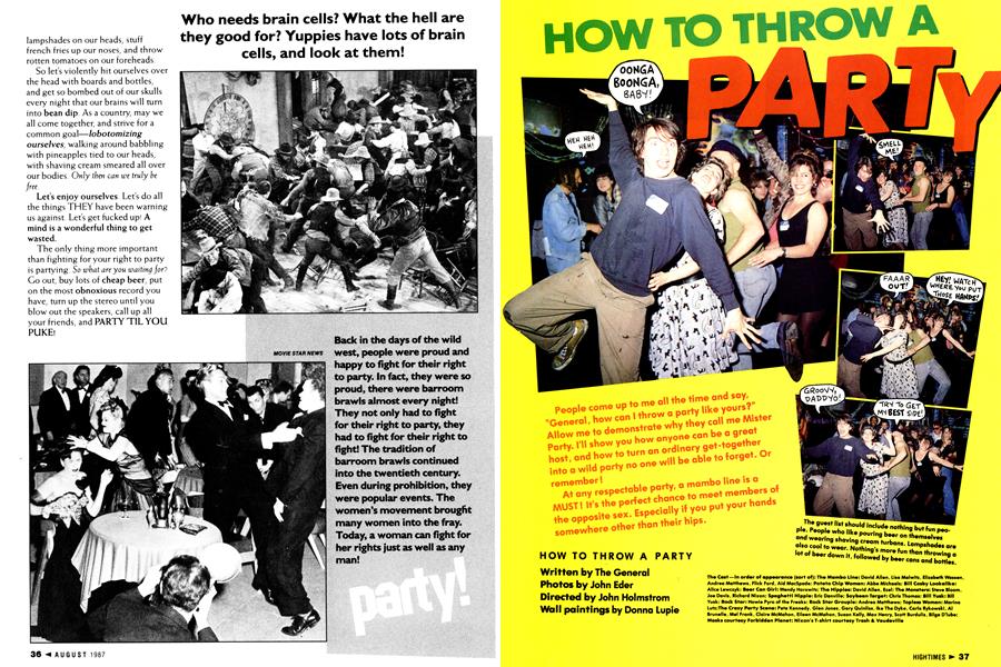 HOW TO THROW A PARTY