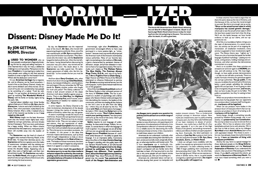 Dissent: Disney Made Me Do It!