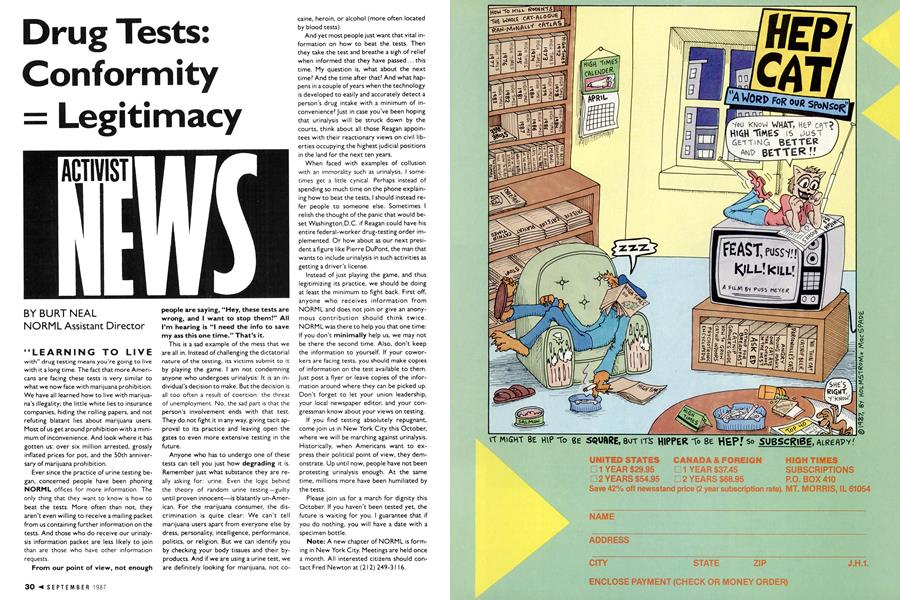Drug Tests: Conformity = Legitimacy