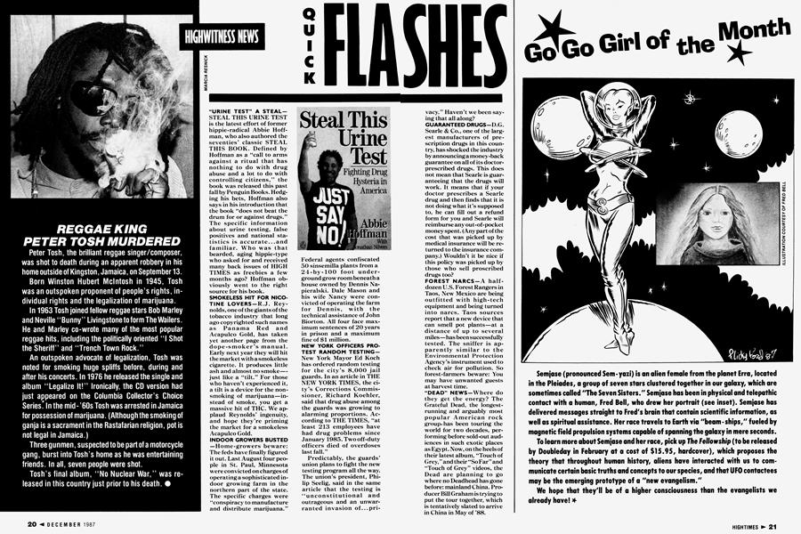 REGGAE KING PETER TOSH MURDERED