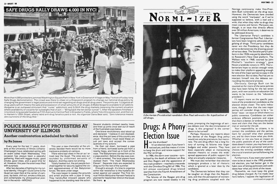 Drugs: A Phony Election Issue