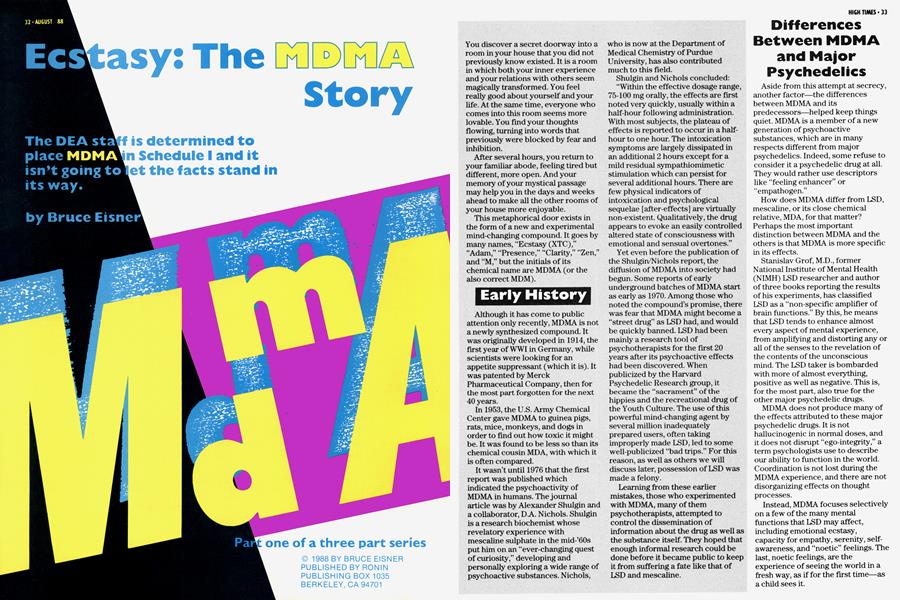 The MDMA Story