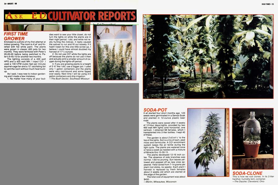 CULTIVATOR REPORTS
