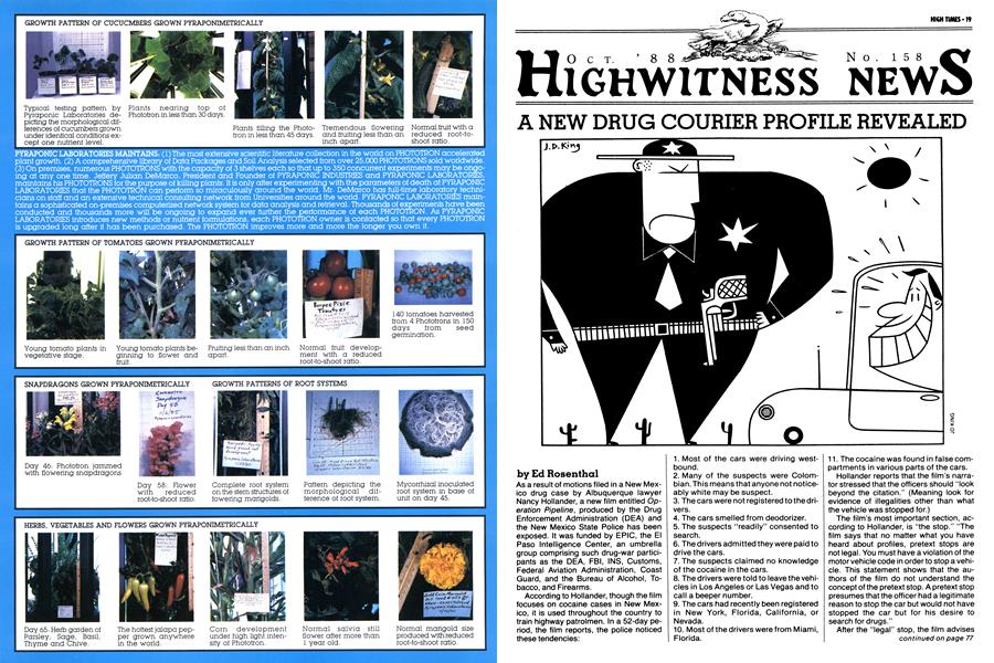 A NEW DRUG COURIER PROFILE REVEALED