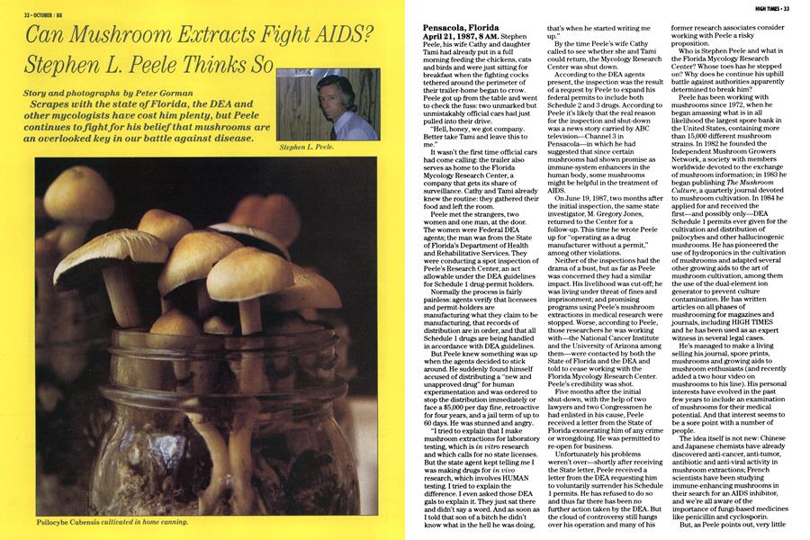 Can Mushroom Extracts Fight AIDS? Stephen L. Peele Thinks So