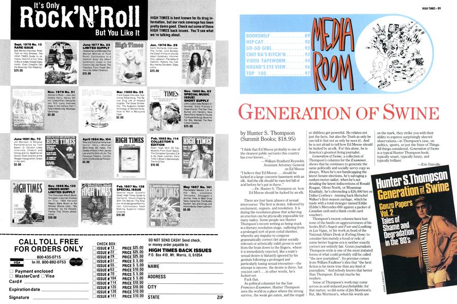 GENERATION OF SWINE