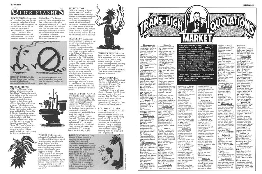 TRANS-HIGH MARKET QUOTATIONS
